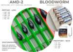 Zestawy AMD-2 5szt. + przypony Drennan Bloodworm 40szt.