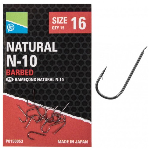 Haczyk PRESTON Natural N10 -15szt.